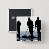 Zeilen vegen de hangar uit vierkante button 5,1 cm (Voorkant /achterkant)