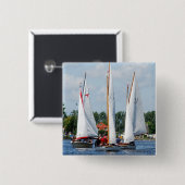 Zeilen Vierkante Button 5,1 Cm (Voorkant /achterkant)