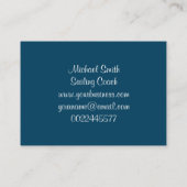 Zeilen Visitekaartje (Achterkant)