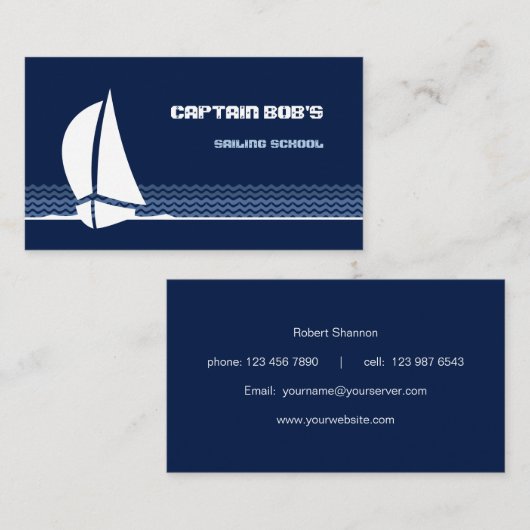 Zeilen Visitekaartje (Voorkant / Achterkant)