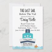 Zeilen voor de sluier uitnodiging (Voorkant)