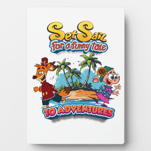 Zeilen voor een Funny Tale avontureneiland Fotoplaat (voorkant)