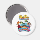 Zeilen voor een Funny Tale avontuur eiland Magnete Magneet (Voorkant / Achterkant)