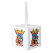 Zeilen voor een Funny Tale Cube Ornament (Achter hoekig)