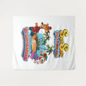 Zeilen voor een Funny Tale eiland Tapestry Wandkleed (Voorkant (horizontaal))