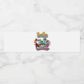 Zeilen voor een Funny Tale eiland Waterfles Etiket (Enkel label)