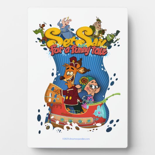 Zeilen voor een Funny Tale Plaques & Signs Fotoplaat (voorkant)