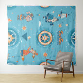 Zeilen voor een Funny Tale wrap Wandkleed (In Situ (horizontaal))