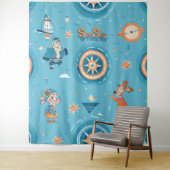 Zeilen voor een Funny Tale wrap Wandkleed (In situ)