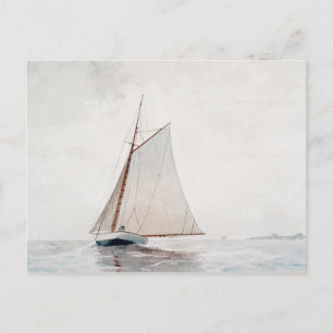 Zeilen voor Gloucester (ca.1880) door Winslow Home Briefkaart