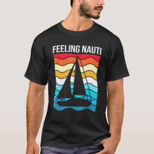 Zeilen voor mannen Nautische zeilboot gevoel Nauti T-shirt