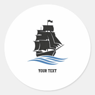 Zeilen Vooruit – Blijf Sterk, Blijf Bewegen Motiva Ronde Sticker