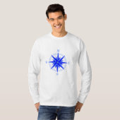 Zeilen - Windroos Kompas Zeevaart Shirt (Voorkant volledig)