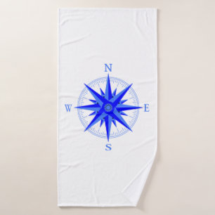 Zeilen - Windroos Kompas Zeevaart Shirt Badhanddoek