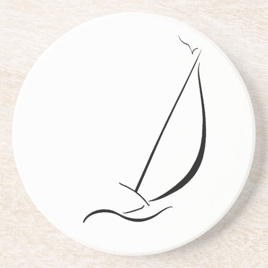 Zeilen Zandsteen Onderzetter (Voorkant)