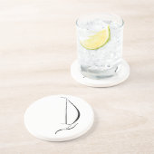 Zeilen Zandsteen Onderzetter (Zijkant)