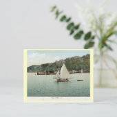 Zeilen, Zee Cliff, Long Island, NY 1907  Briefkaart (Staand voorkant)