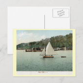 Zeilen, Zee Cliff, Long Island, NY 1907  Briefkaart (Voorkant / Achterkant)