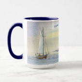 Zeilen Zee Ocean Boat Coast Retirement Coffee Mok (Links)