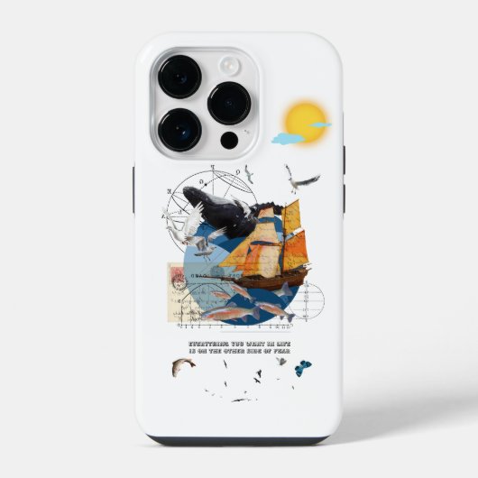 Zeilen Zeeschip iPhone Hoesje (Achterkant)