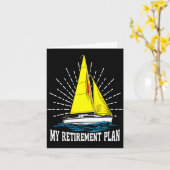 Zeilen zeilboot vader mijn pensioenplan kaart (Gele Bloem)