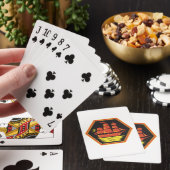 Zeilend klipperschip uit het verleden pokerkaarten (Insitu)