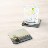 Zeilend oorlogsschip Vloeiend schip Onderzetter Ze (Rechterzijde)