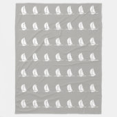 Zeilend op zee fleece deken (Voorkant)
