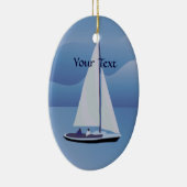 Zeilend Ornament voor zeilboot Oval (Rechts)