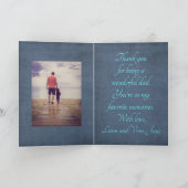 Zeilend over de Oceaan Prettige Vaderdag Foto Kaart (Binnen)