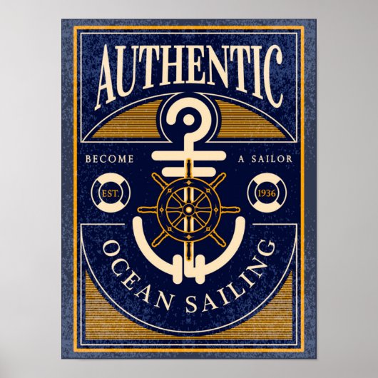  zeilend Poster (Voorkant)