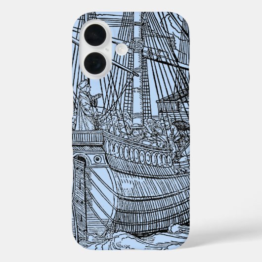 Zeilend schip Galleon Nautical Case-Mate iPhone Case (Achterkant)