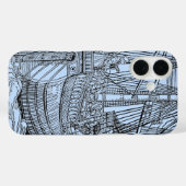 Zeilend schip Galleon Nautical Case-Mate iPhone Case (Achterkant (horizontaal))