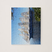 Zeilend schip op Zee Jigzaag Puzzle Legpuzzel (Verticaal)