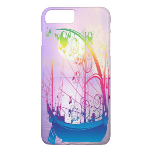 Zeilend schip op zonsopgang 	iPhone 8/7 plus hoesje