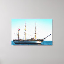 Zeilend vaartuig in de Bay Canvas Art
