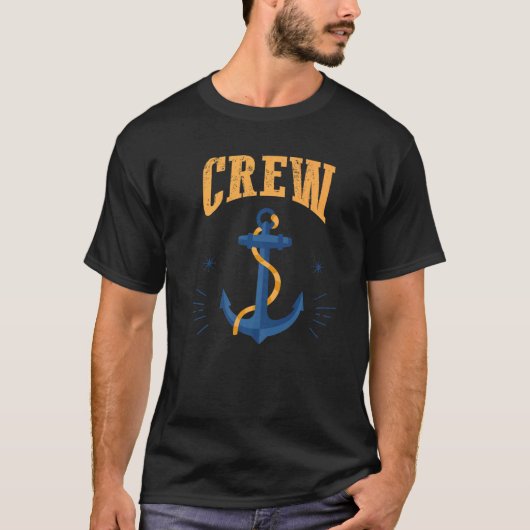 Zeilend zeilschip van de boot Anchor Sailboat T-shirt (Voorkant)