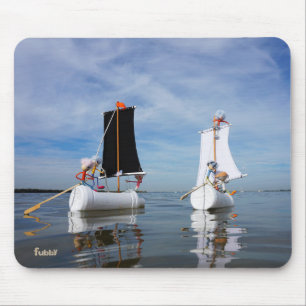 Zeilende Fubby's die op avontuur gaan. Muismat