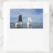 Zeilende Fubby's die op avontuur gaan. Rechthoekige Sticker (Tas)