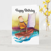 zeilende Kaart (Gele Bloem)