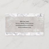 Zeilende luxe marmer | Textuur Visitekaartje (Achterkant)