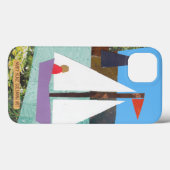 Zeilende nautische hand-geïllustreerde Boho zeilbo Case-Mate iPhone Case (Achterkant (horizontaal))