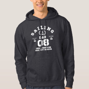 Zeilende Papa Grappige Bootvarende Opgericht 2008 Hoodie