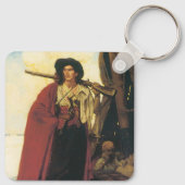 Zeilende Piraten Boekanier was een Schilderachtige Sleutelhanger (Achterkant)