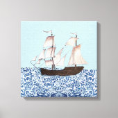 Zeilende Schip muur hangen, Mayflower Ship Art, Canvas Afdruk (Voorkant)