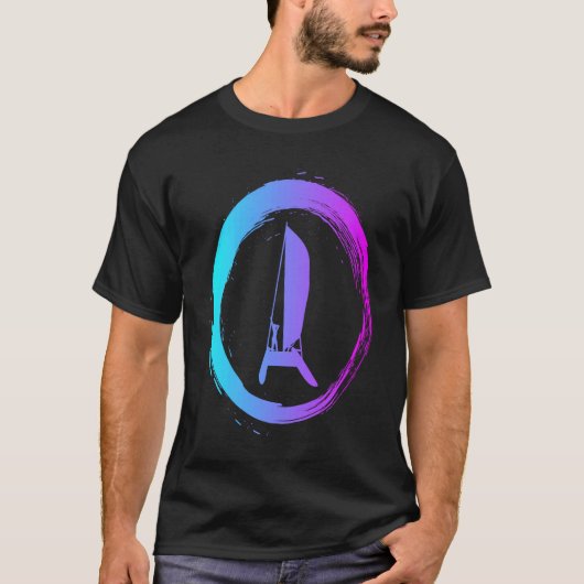 Zeilende zee zeiler katamaran t-shirt (Voorkant)