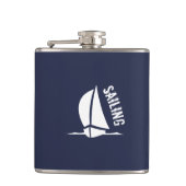 Zeilende zeemacht heupfles (Voorkant)