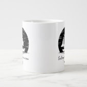 Zeilende zeilboot Inspirerend Quote Mu Grote Koffiekop (Voorkant)