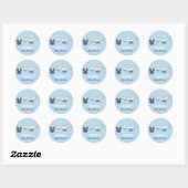 Zeiler Kleding Nautisch Baby shower Ronde Sticker (Vel)