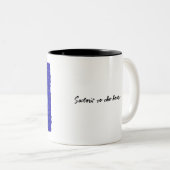 Zeiler naar het hart tweekleurige koffiemok (Voorkant rechts)